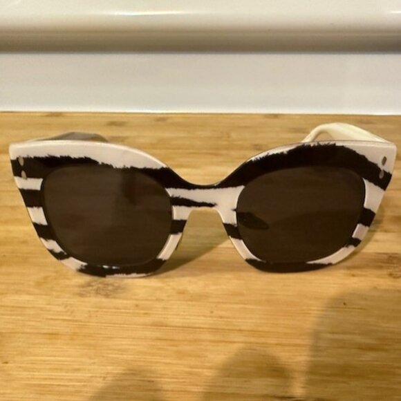 Isabel Marant 52mm Gradient Cat Eye Sunglasses -  IVORY PATTERN/ GREY - NWOT - Picture 2 of 16